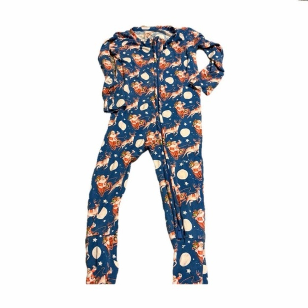 Poppy by lev 6-12 month bamboo Christmas sleeper pajamas